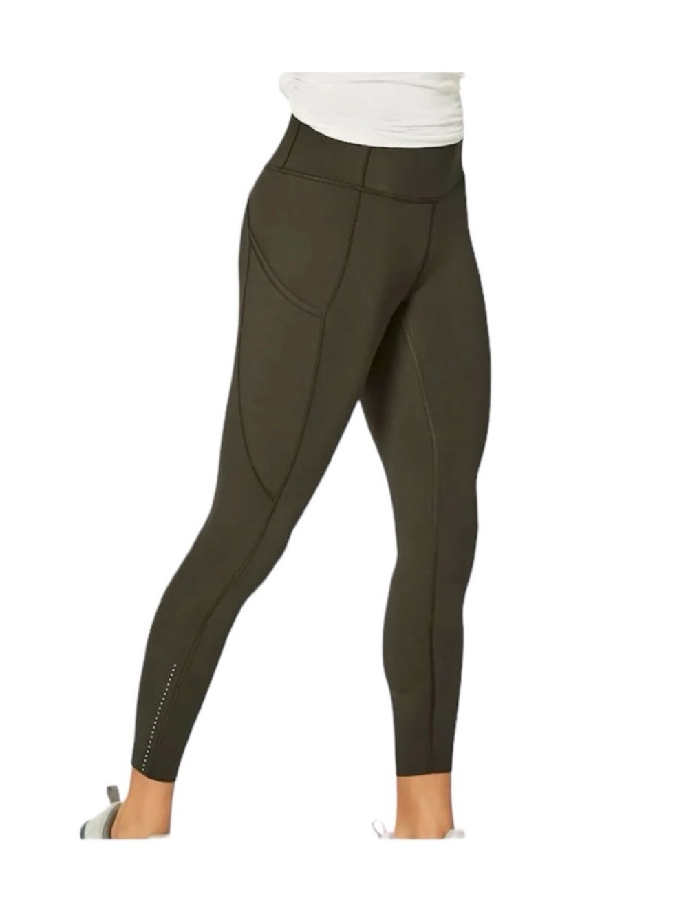 Lululemon | Dark Olive Fast & Free Tight II 25” Size 6